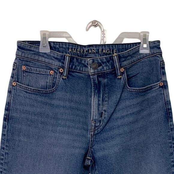 New American Eagle Womens Size 12 Airflex+ Athletic Fit Denim Blue Jeans - Picture 2 of 5